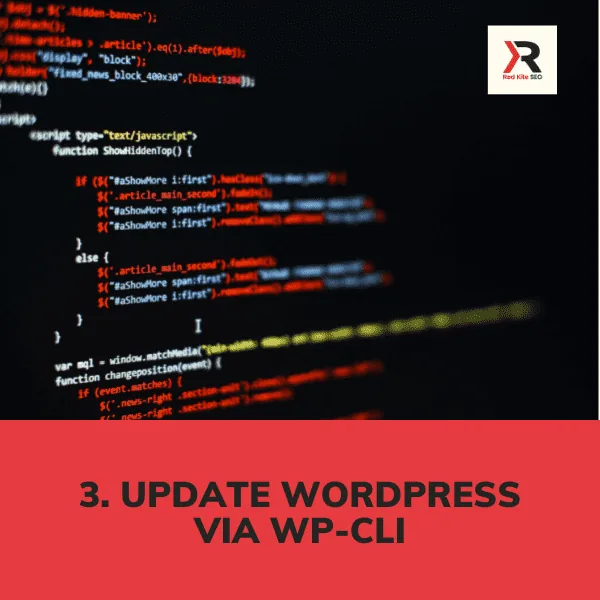 Update WordPress via WP-CLI
